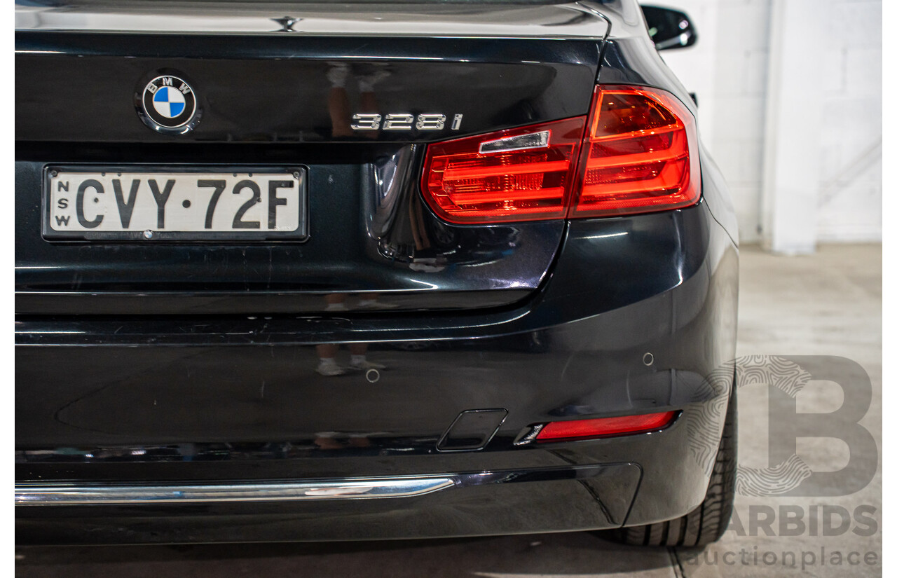 8/2014 BMW 328i Luxury Line F30 MY14 4d Sedan Black Sapphire Metallic Turbo 2.0L