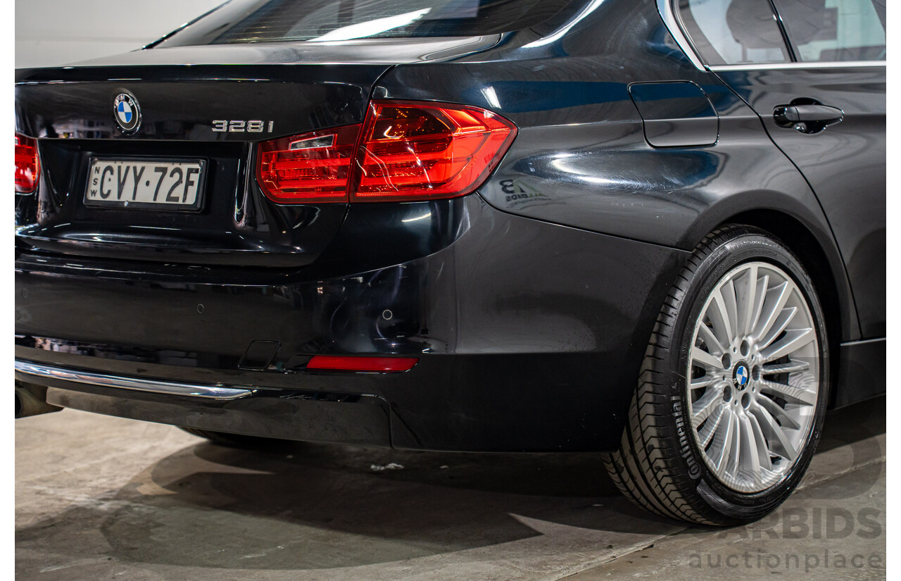 8/2014 BMW 328i Luxury Line F30 MY14 4d Sedan Black Sapphire Metallic Turbo 2.0L