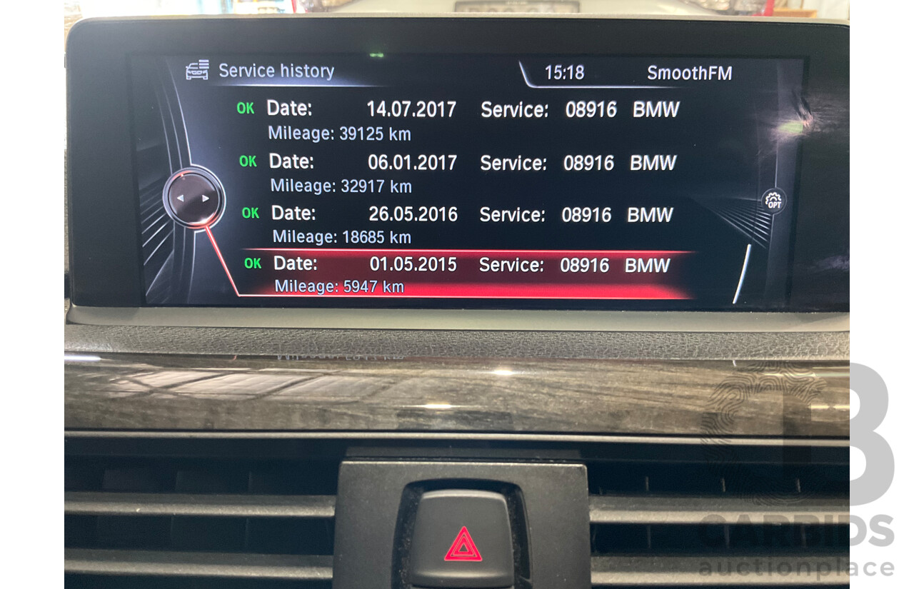 8/2014 BMW 328i Luxury Line F30 MY14 4d Sedan Black Sapphire Metallic Turbo 2.0L