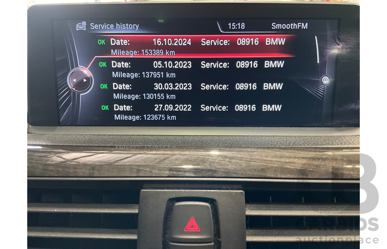 8/2014 BMW 328i Luxury Line F30 MY14 4d Sedan Black Sapphire Metallic Turbo 2.0L