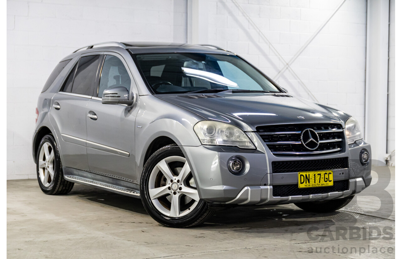 8/2010 Mercedes-Benz ML 350 CDI BE (4x4) W164 09 UPGRADE 4d Wagon Palladium Silver Metallic Turbo Diesel 3.0L