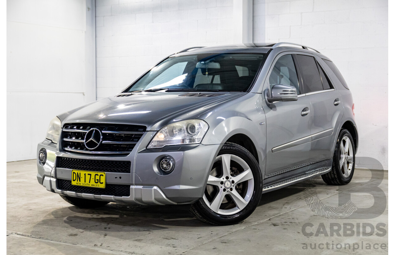8/2010 Mercedes-Benz ML 350 CDI BE (4x4) W164 09 UPGRADE 4d Wagon Palladium Silver Metallic Turbo Diesel 3.0L