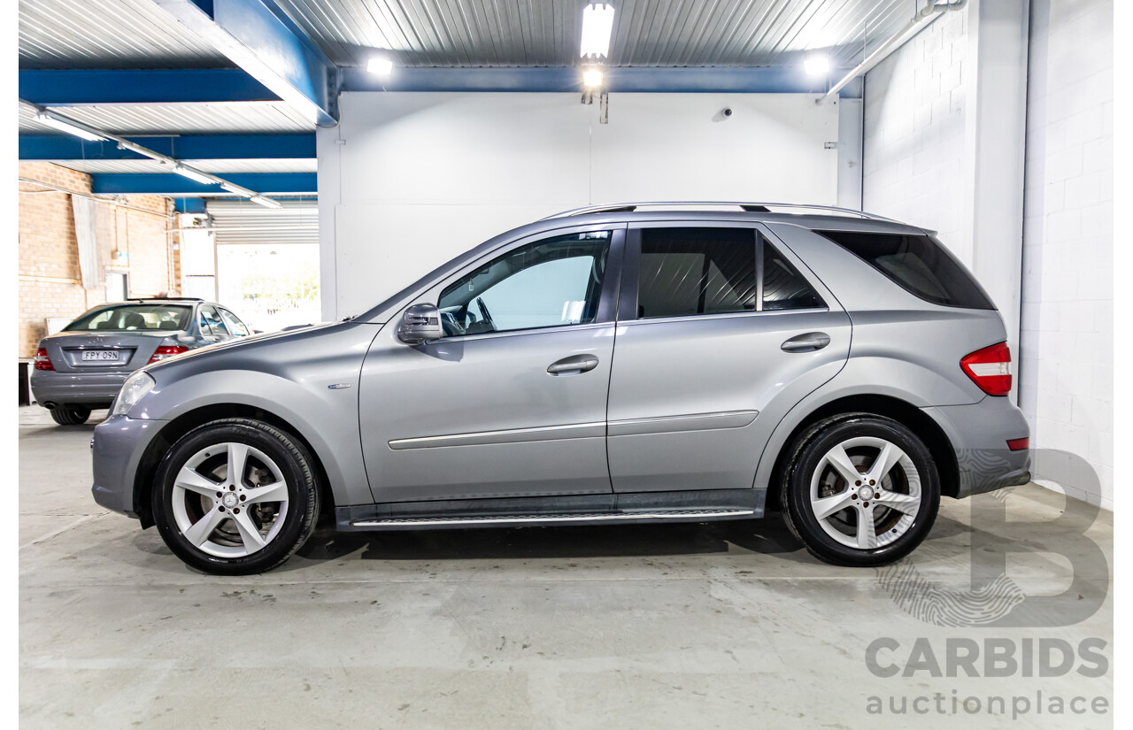 8/2010 Mercedes-Benz ML 350 CDI BE (4x4) W164 09 UPGRADE 4d Wagon Palladium Silver Metallic Turbo Diesel 3.0L