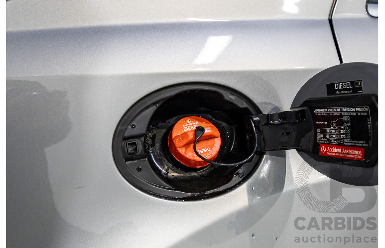 8/2010 Mercedes-Benz ML 350 CDI BE (4x4) W164 09 UPGRADE 4d Wagon Palladium Silver Metallic Turbo Diesel 3.0L