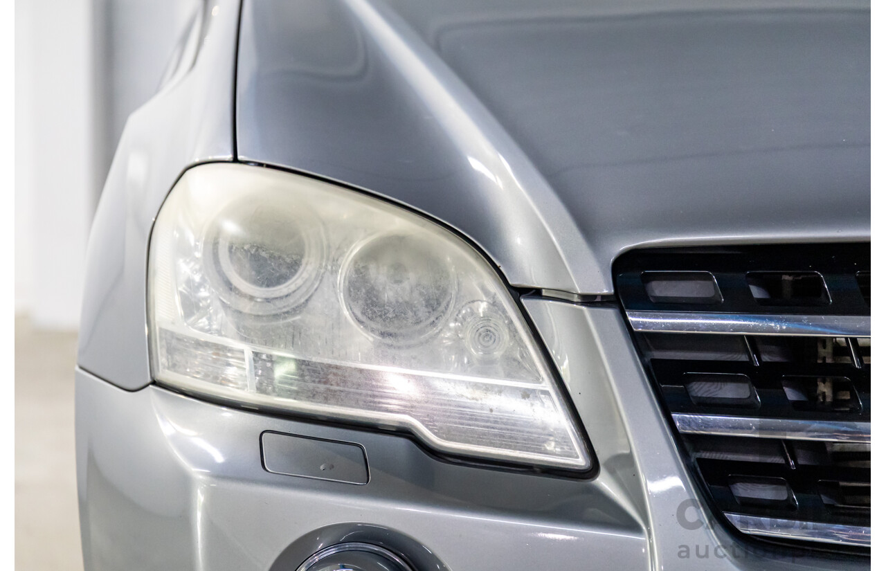 8/2010 Mercedes-Benz ML 350 CDI BE (4x4) W164 09 UPGRADE 4d Wagon Palladium Silver Metallic Turbo Diesel 3.0L