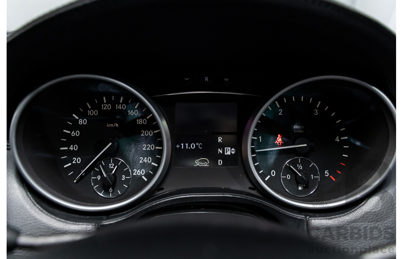 8/2010 Mercedes-Benz ML 350 CDI BE (4x4) W164 09 UPGRADE 4d Wagon Palladium Silver Metallic Turbo Diesel 3.0L