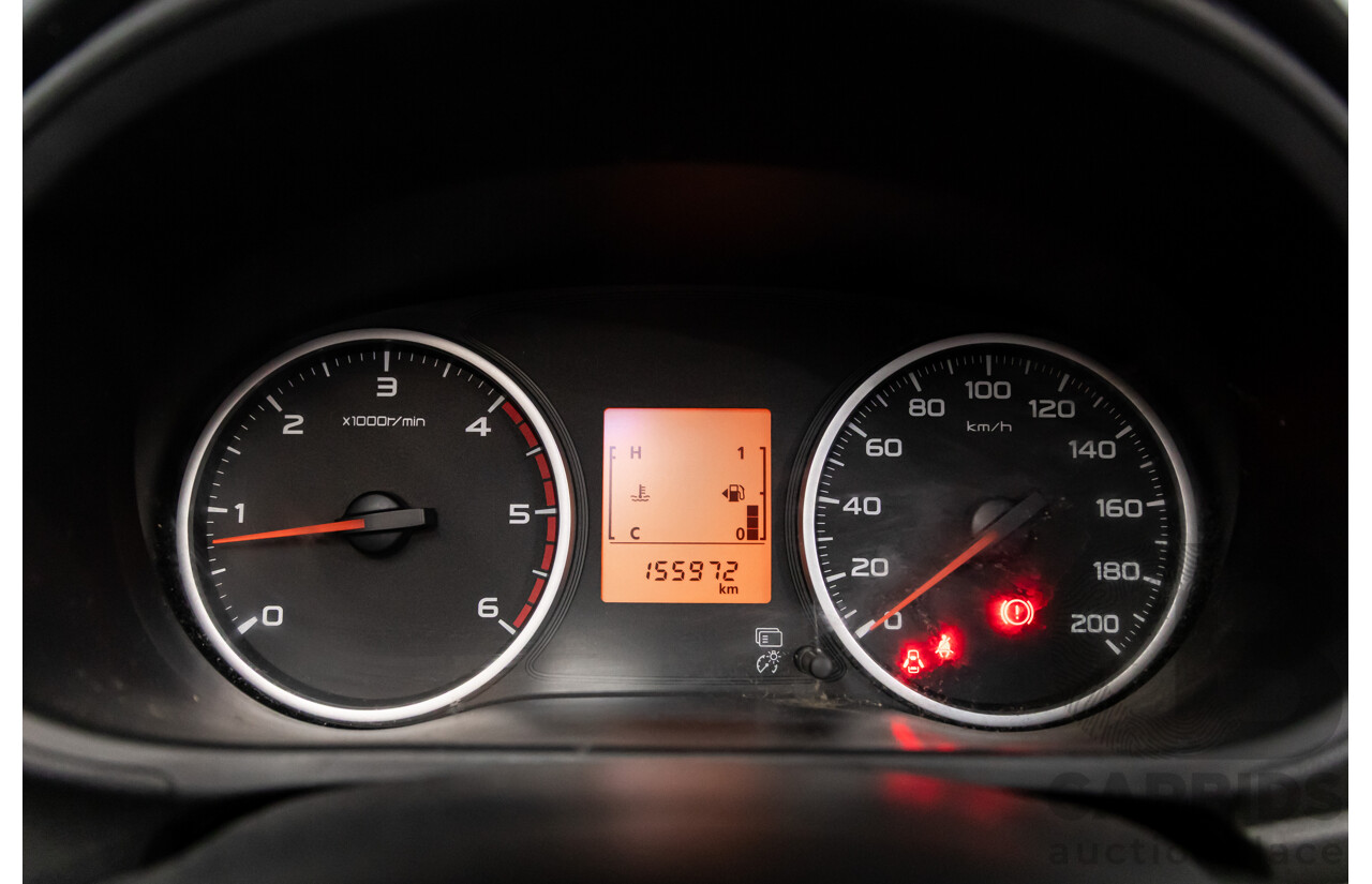 11/2016 Mitsubishi Triton GLX (4x4) MQ MY16 Club C/Chas Solid White Turbo Diesel 2.4L - Custom Tipper Tray