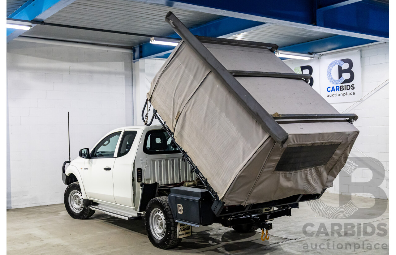 11/2016 Mitsubishi Triton GLX (4x4) MQ MY16 Club C/Chas Solid White Turbo Diesel 2.4L - Custom Tipper Tray