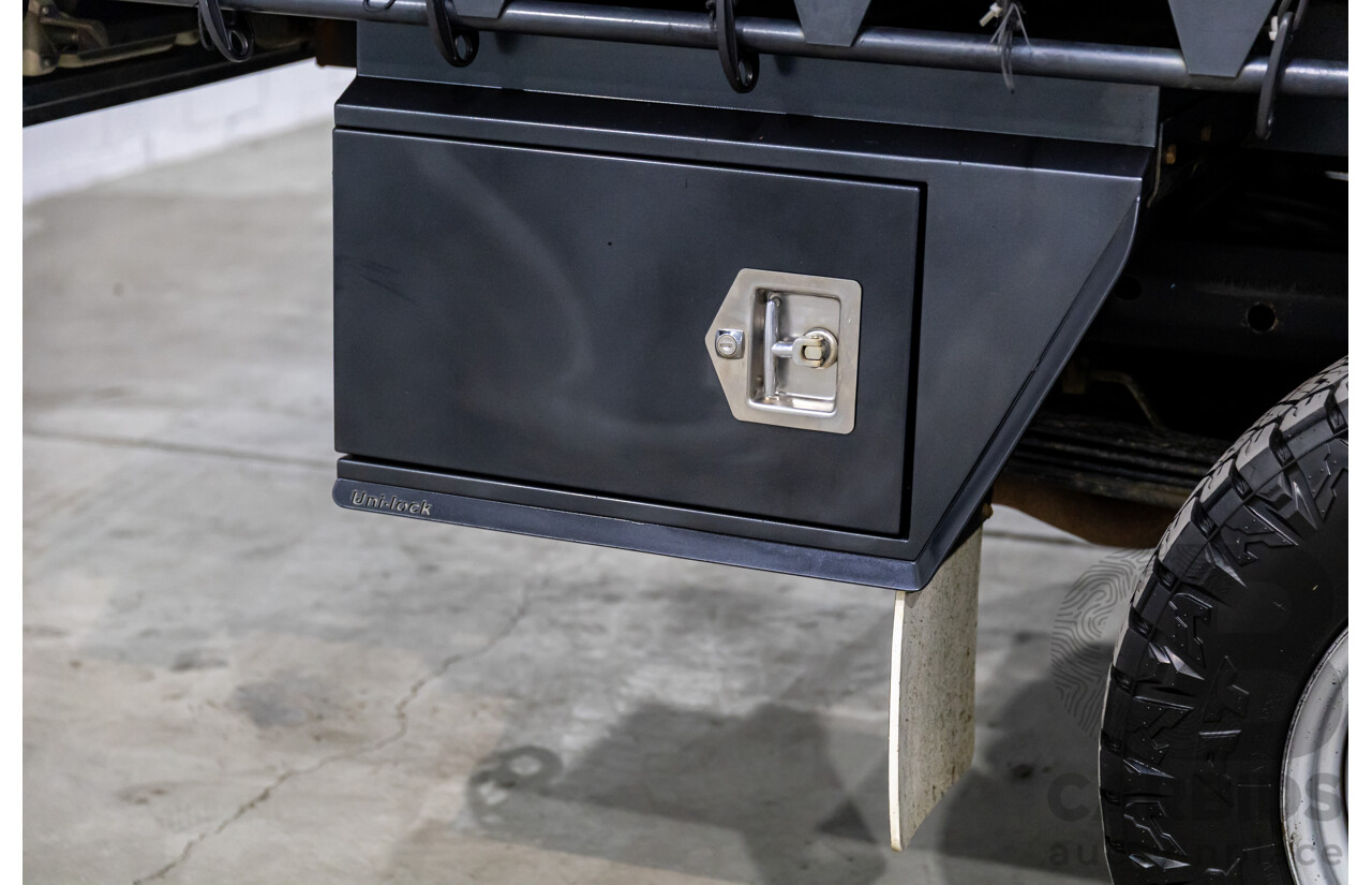 11/2016 Mitsubishi Triton GLX (4x4) MQ MY16 Club C/Chas Solid White Turbo Diesel 2.4L - Custom Tipper Tray