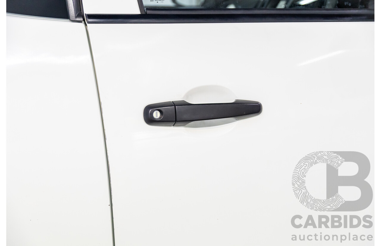 11/2016 Mitsubishi Triton GLX (4x4) MQ MY16 Club C/Chas Solid White Turbo Diesel 2.4L - Custom Tipper Tray