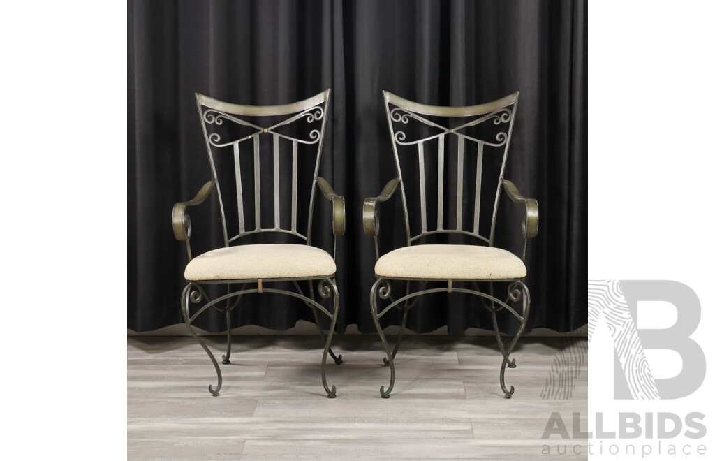 Modern Metal Three Piece Patio Suite