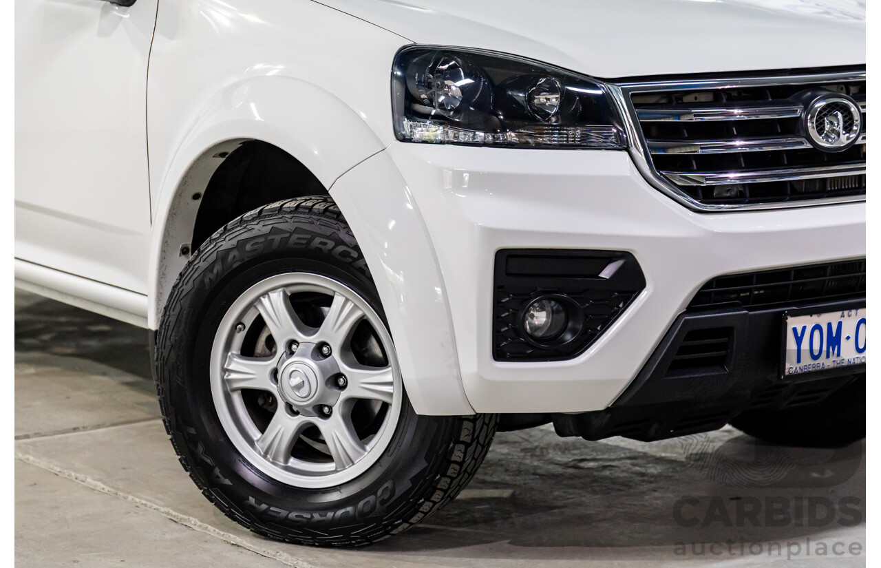 1/2021 Great Wall Steed (4x4) K2 C/Chas Pure White Turbo Diesel 2.0L