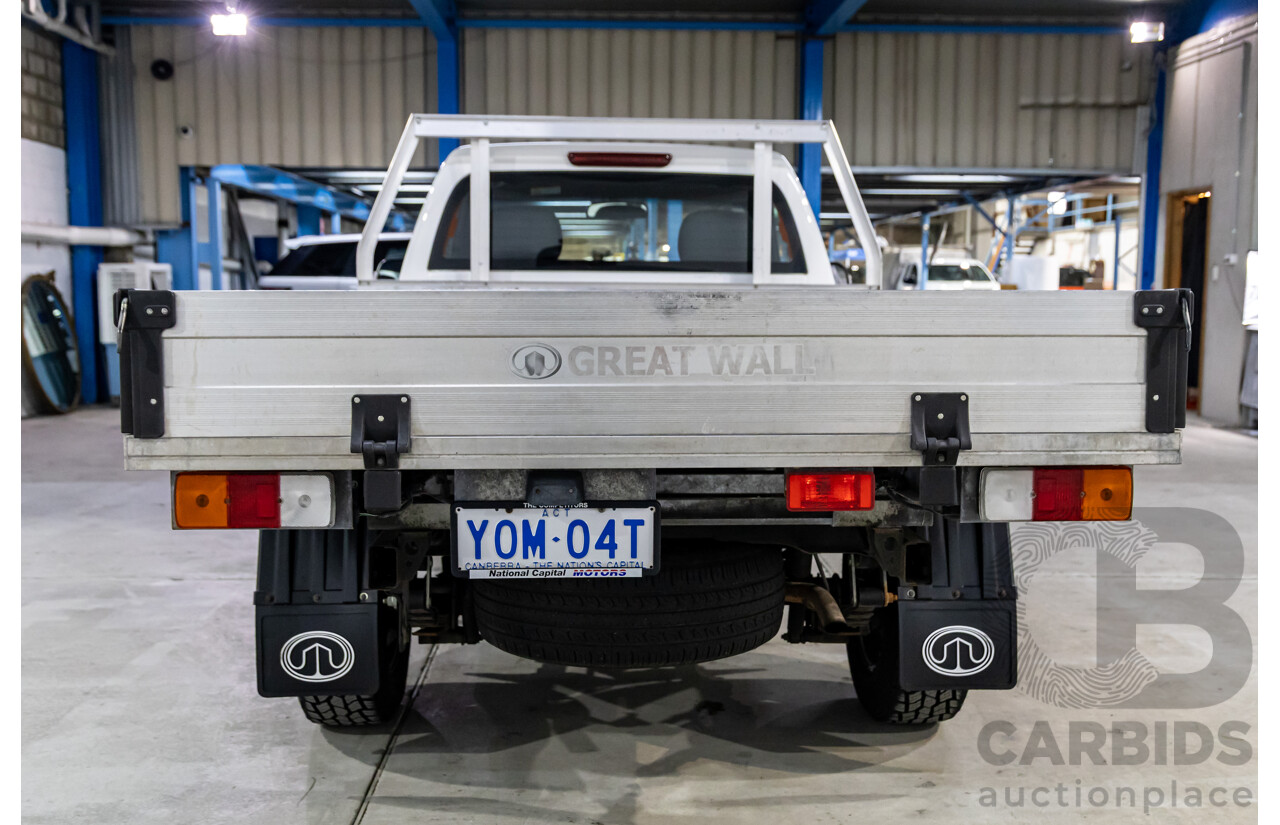 1/2021 Great Wall Steed (4x4) K2 C/Chas Pure White Turbo Diesel 2.0L