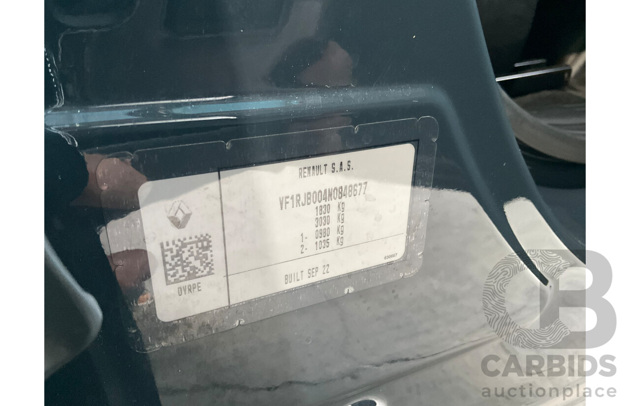 01/2023 Renault Captur Life (FWD) XJB MY23 4d Wagon Smokey Blue Turbo 1.3L