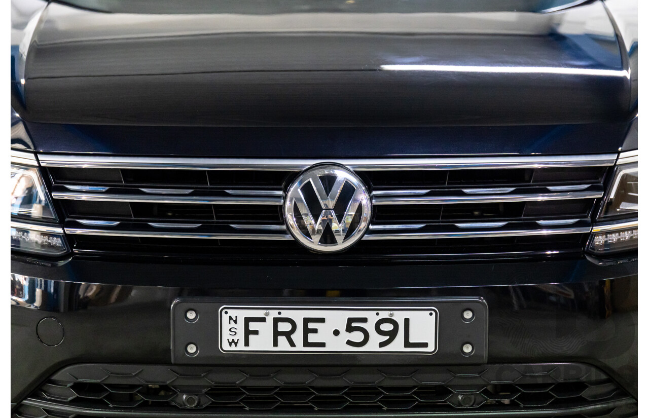 07/2018 Volkswagen Tiguan Allspace 110 TSI Comfortline (FWD) 5NA MY18 4d Wagon Deep Black Pearl Turbo 1.4L