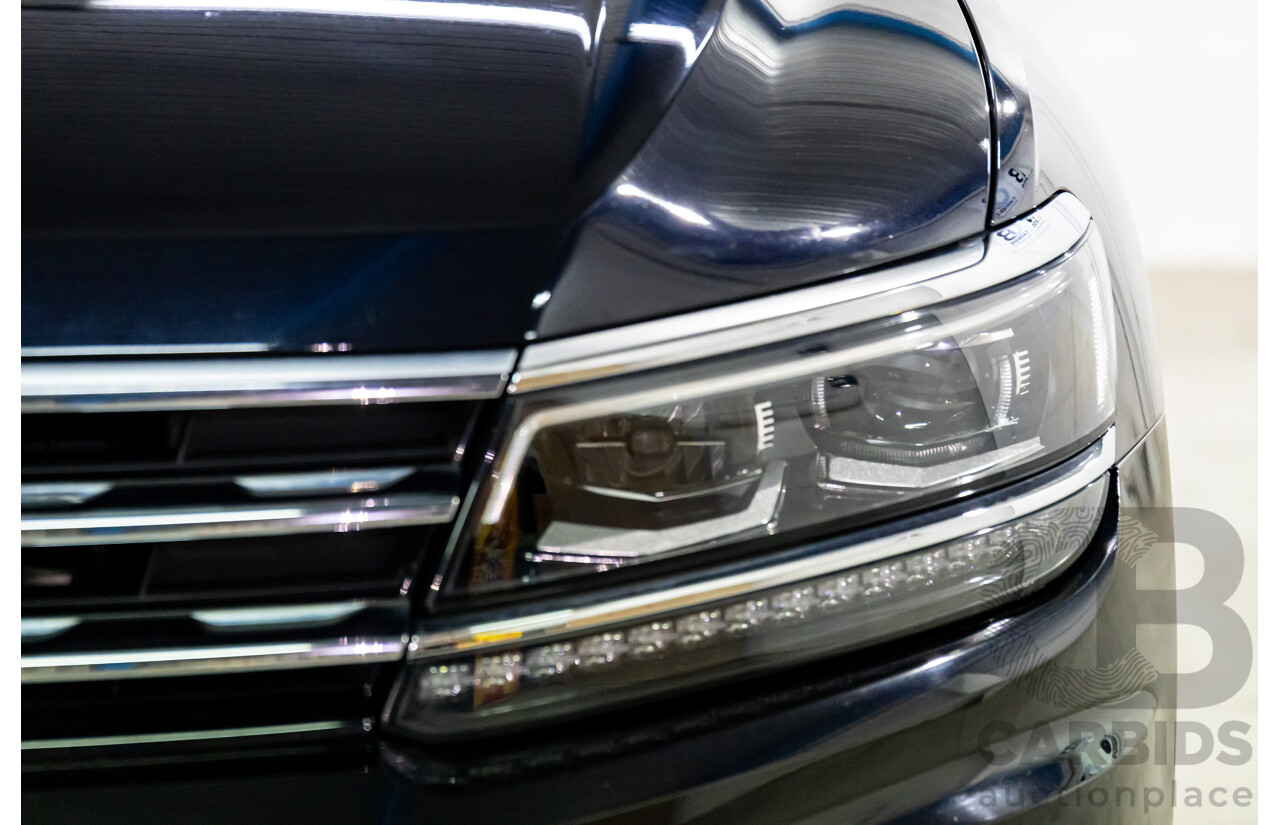 07/2018 Volkswagen Tiguan Allspace 110 TSI Comfortline (FWD) 5NA MY18 4d Wagon Deep Black Pearl Turbo 1.4L