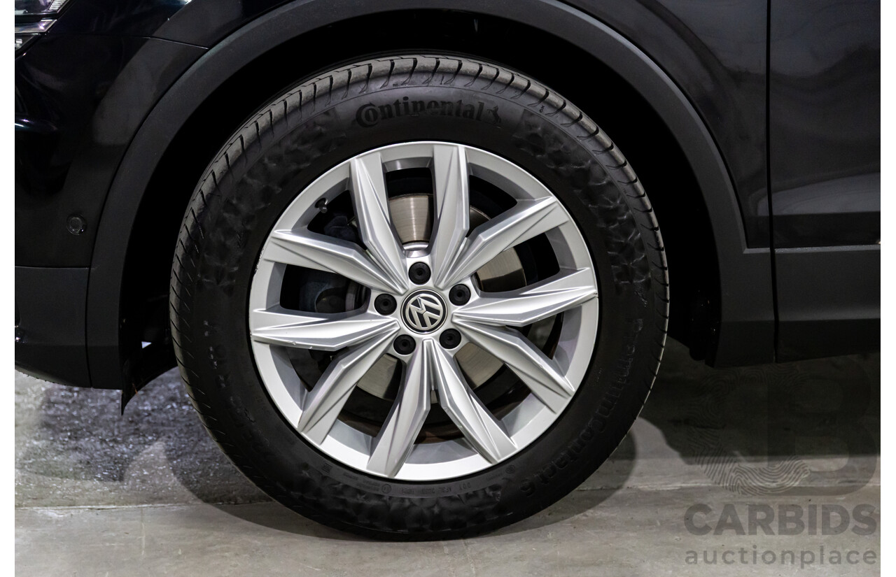07/2018 Volkswagen Tiguan Allspace 110 TSI Comfortline (FWD) 5NA MY18 4d Wagon Deep Black Pearl Turbo 1.4L