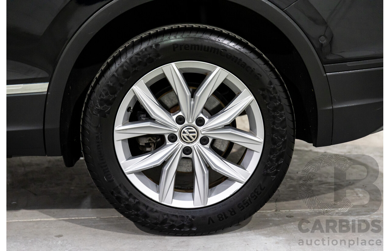 07/2018 Volkswagen Tiguan Allspace 110 TSI Comfortline (FWD) 5NA MY18 4d Wagon Deep Black Pearl Turbo 1.4L