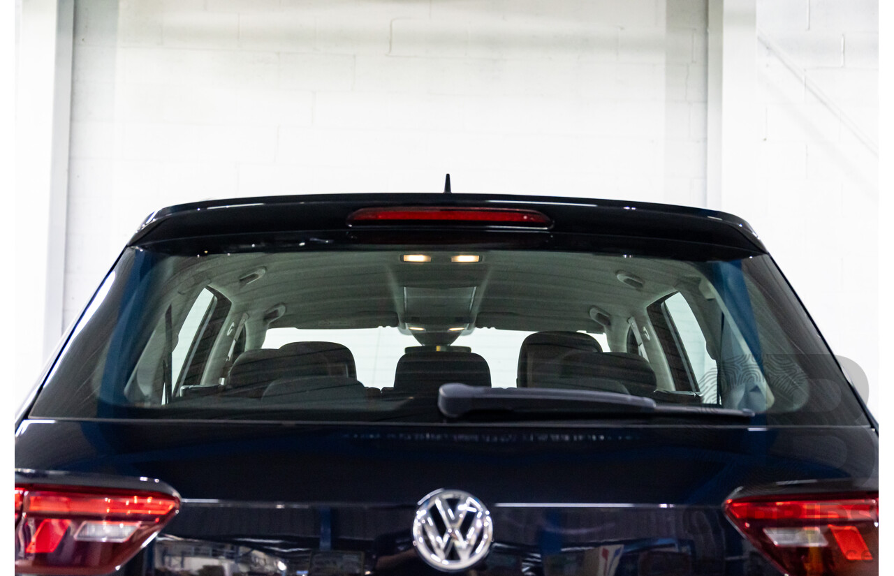 07/2018 Volkswagen Tiguan Allspace 110 TSI Comfortline (FWD) 5NA MY18 4d Wagon Deep Black Pearl Turbo 1.4L