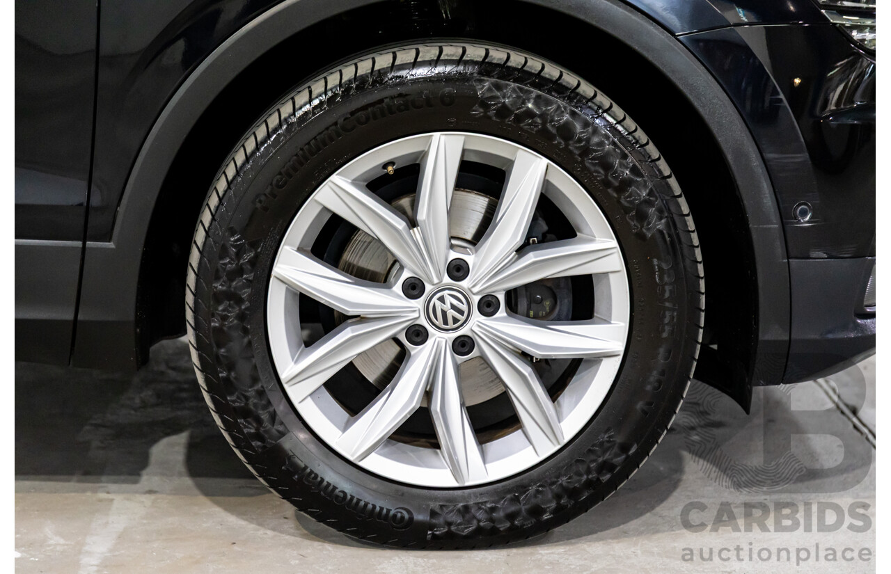 07/2018 Volkswagen Tiguan Allspace 110 TSI Comfortline (FWD) 5NA MY18 4d Wagon Deep Black Pearl Turbo 1.4L