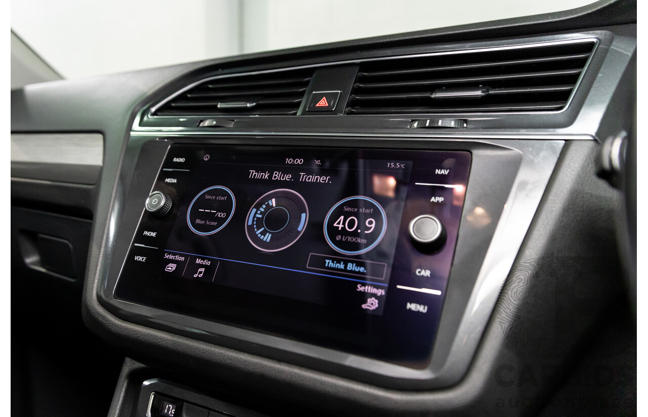 07/2018 Volkswagen Tiguan Allspace 110 TSI Comfortline (FWD) 5NA MY18 4d Wagon Deep Black Pearl Turbo 1.4L