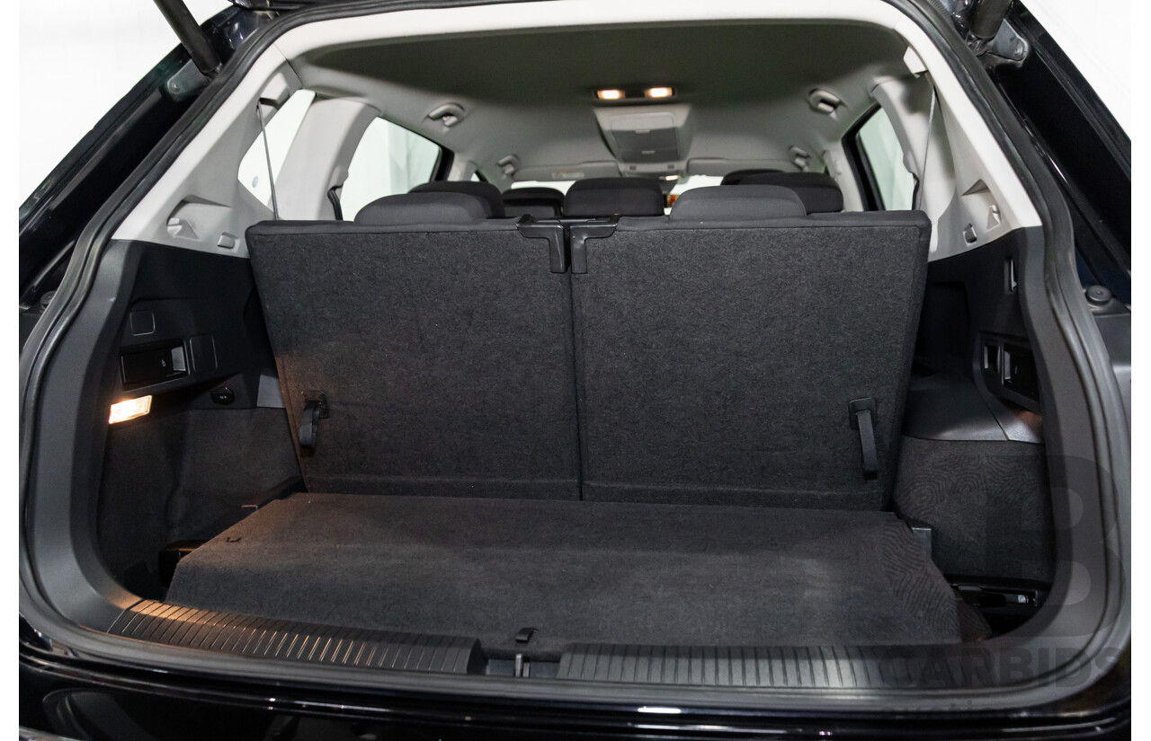 07/2018 Volkswagen Tiguan Allspace 110 TSI Comfortline (FWD) 5NA MY18 4d Wagon Deep Black Pearl Turbo 1.4L