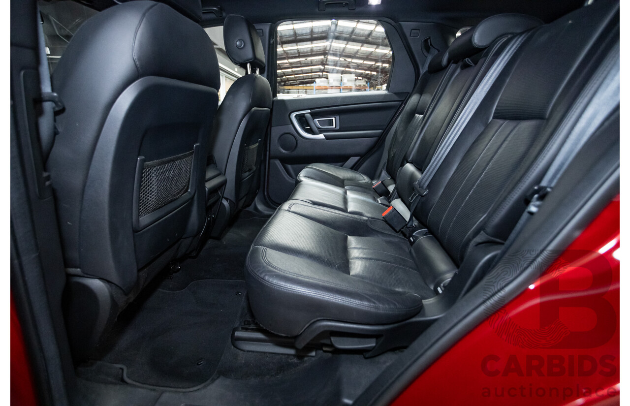 08/2017 Land Rover Discovery Sport TD4 180 HSE (AWD) LC MY17 4D Wagon Firenze Red Turbo Diesel 2.0L