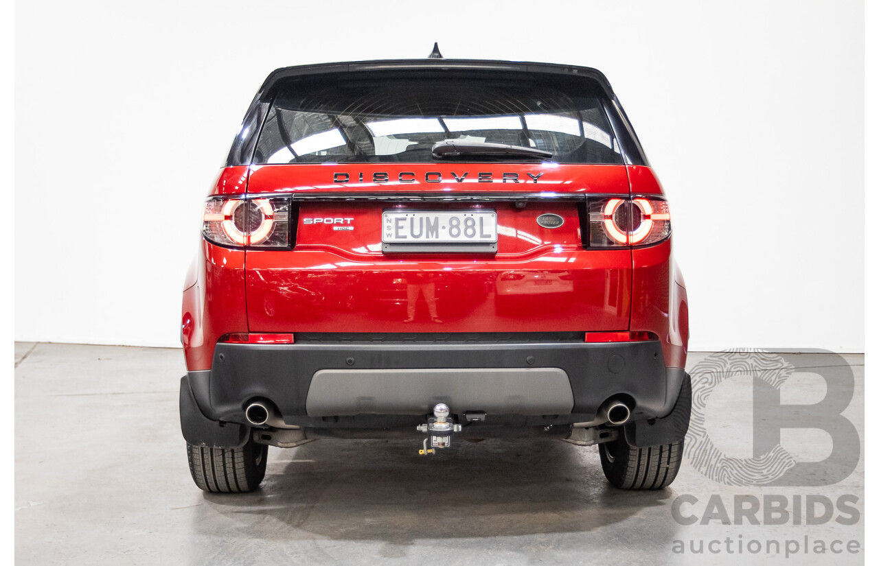 08/2017 Land Rover Discovery Sport TD4 180 HSE (AWD) LC MY17 4D Wagon Firenze Red Turbo Diesel 2.0L