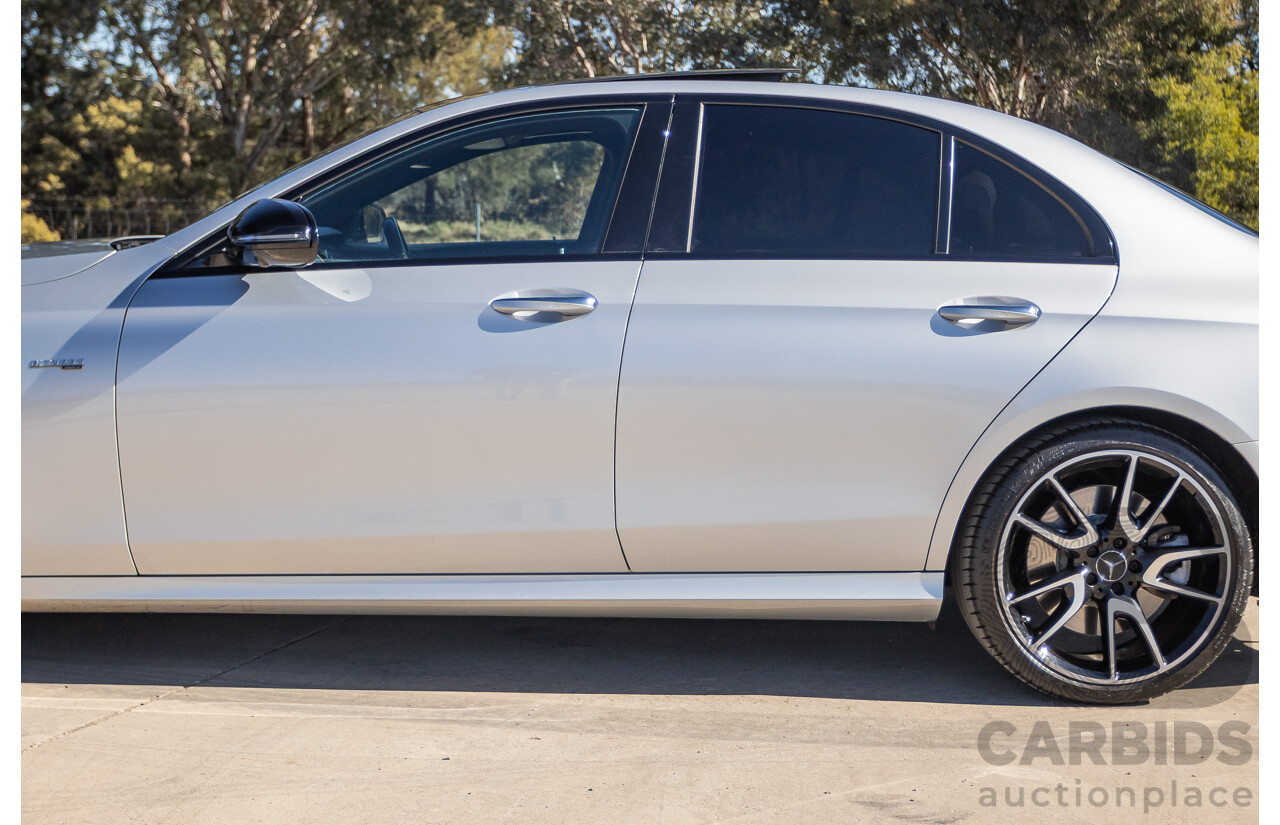 05/2017 Mercedes Benz E43 AMG 4Matic (AWD) MY17 W213 4d Sedan Iridium Silver Metallic Twin Turbo V6 3.0L