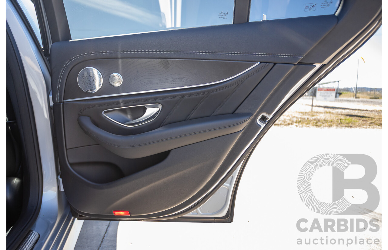 05/2017 Mercedes Benz E43 AMG 4Matic (AWD) MY17 W213 4d Sedan Iridium Silver Metallic Twin Turbo V6 3.0L