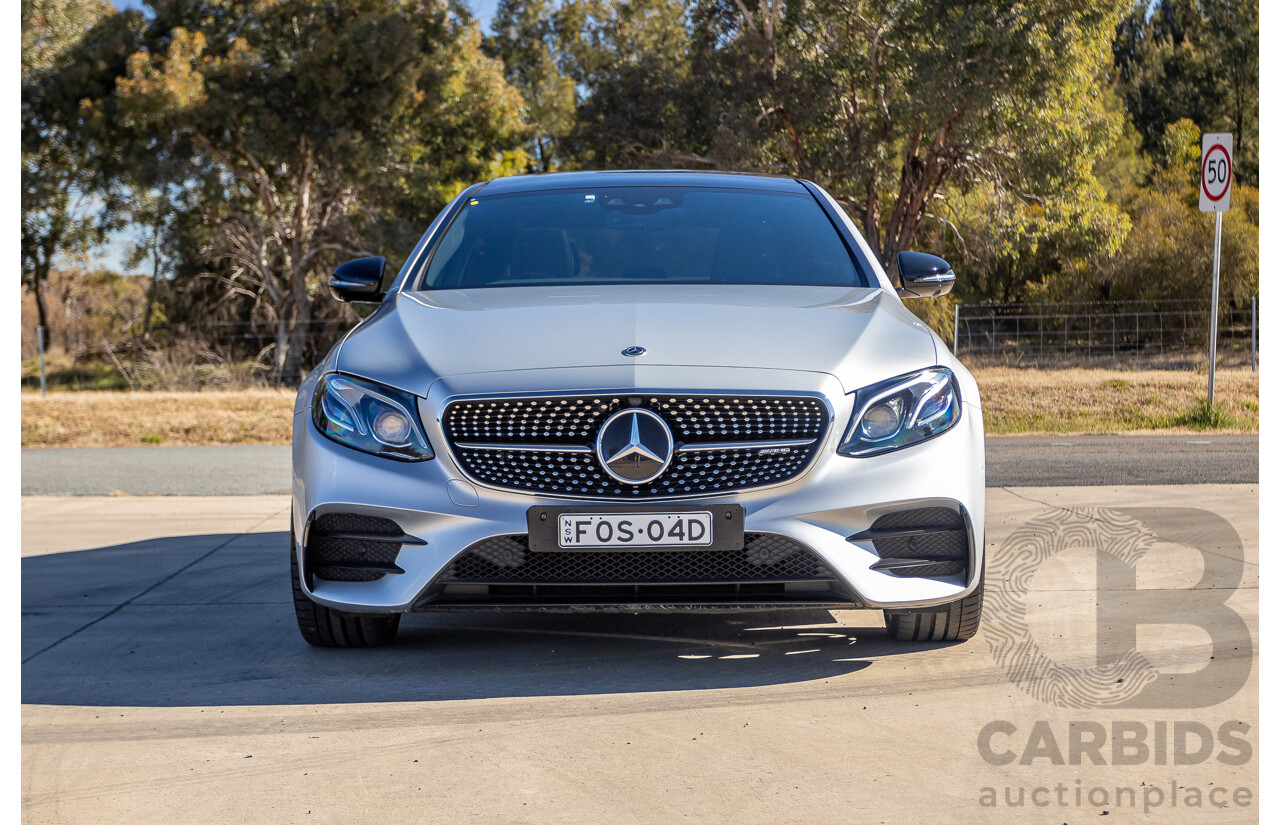 05/2017 Mercedes Benz E43 AMG 4Matic (AWD) MY17 W213 4d Sedan Iridium Silver Metallic Twin Turbo V6 3.0L
