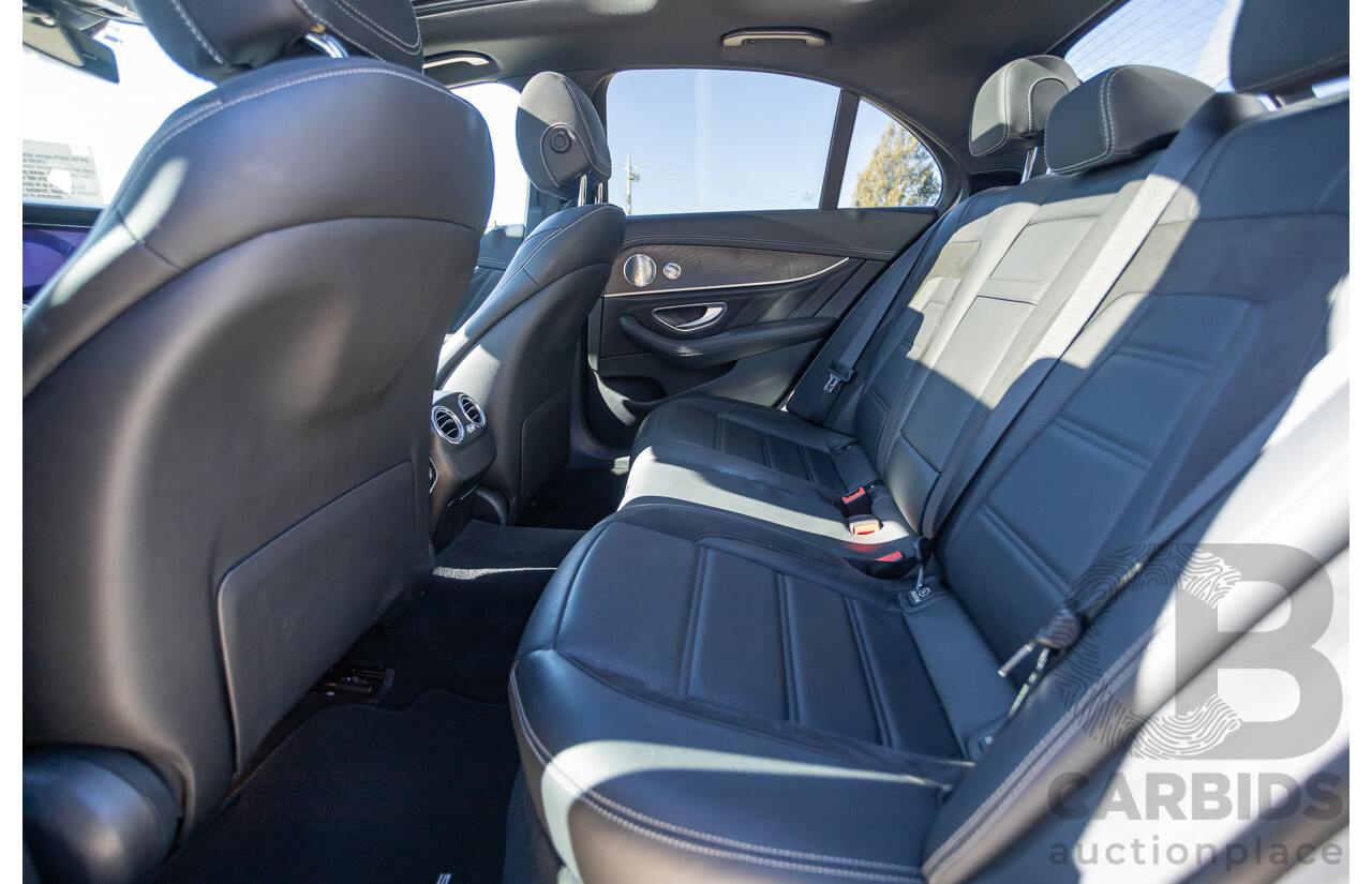 05/2017 Mercedes Benz E43 AMG 4Matic (AWD) MY17 W213 4d Sedan Iridium Silver Metallic Twin Turbo V6 3.0L