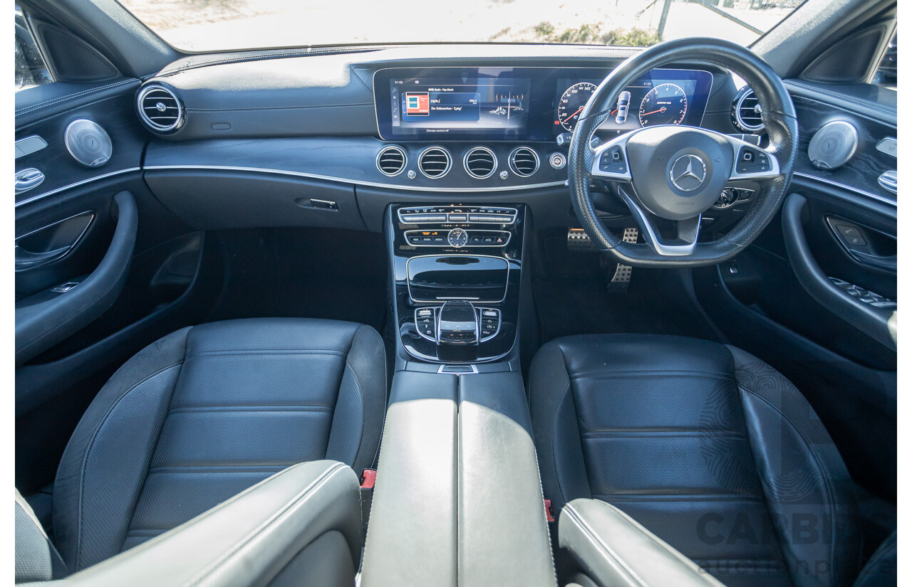 05/2017 Mercedes Benz E43 AMG 4Matic (AWD) MY17 W213 4d Sedan Iridium Silver Metallic Twin Turbo V6 3.0L