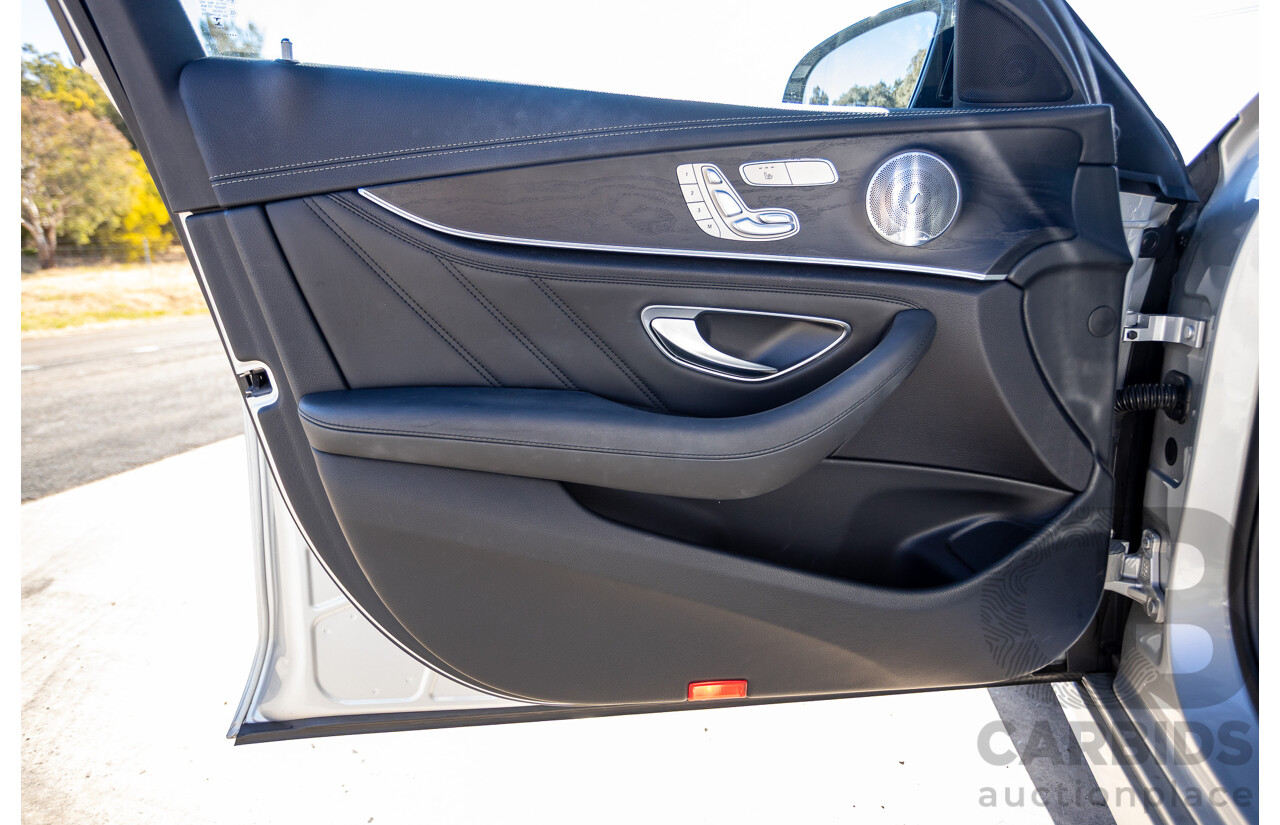 05/2017 Mercedes Benz E43 AMG 4Matic (AWD) MY17 W213 4d Sedan Iridium Silver Metallic Twin Turbo V6 3.0L