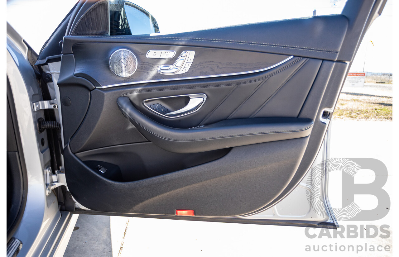 05/2017 Mercedes Benz E43 AMG 4Matic (AWD) MY17 W213 4d Sedan Iridium Silver Metallic Twin Turbo V6 3.0L