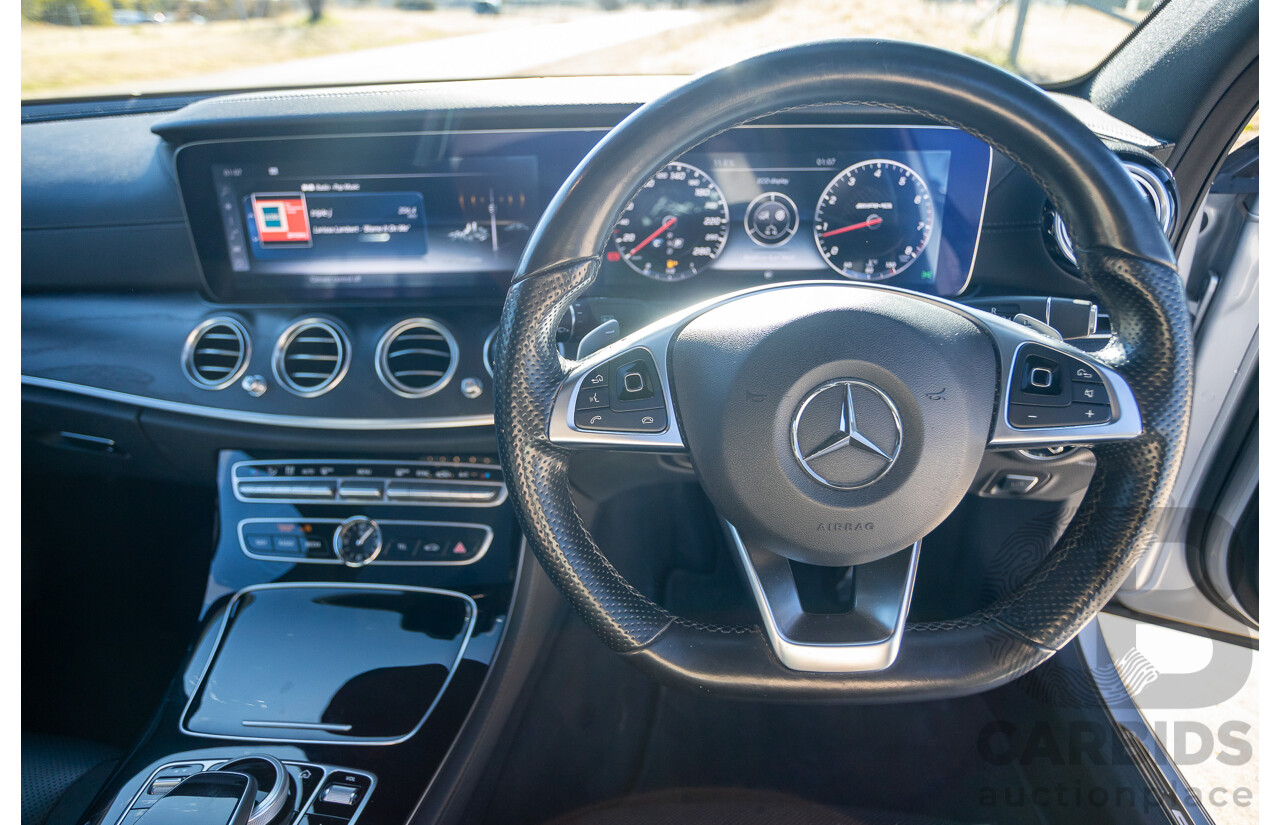 05/2017 Mercedes Benz E43 AMG 4Matic (AWD) MY17 W213 4d Sedan Iridium Silver Metallic Twin Turbo V6 3.0L