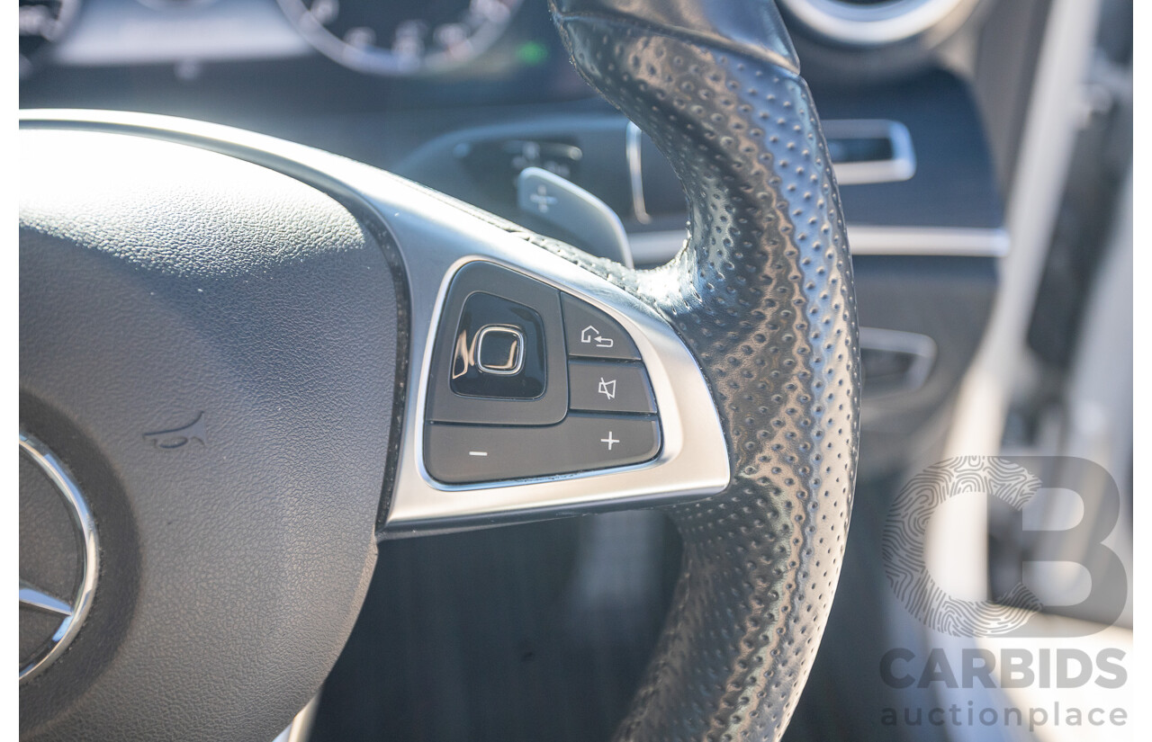 05/2017 Mercedes Benz E43 AMG 4Matic (AWD) MY17 W213 4d Sedan Iridium Silver Metallic Twin Turbo V6 3.0L