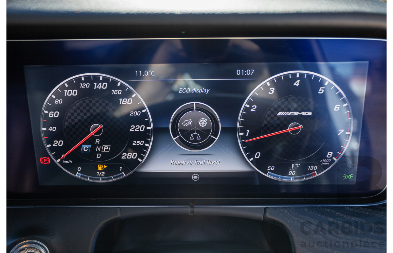 05/2017 Mercedes Benz E43 AMG 4Matic (AWD) MY17 W213 4d Sedan Iridium Silver Metallic Twin Turbo V6 3.0L