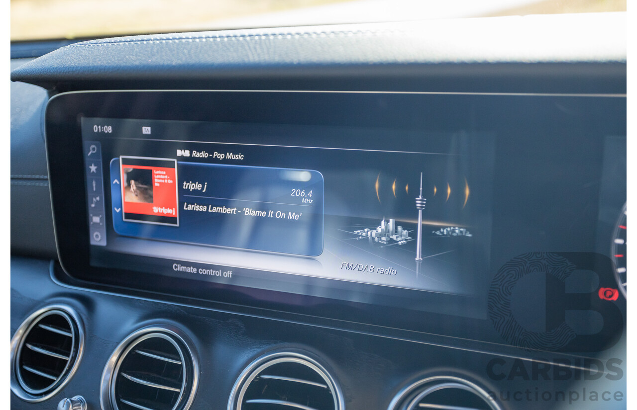 05/2017 Mercedes Benz E43 AMG 4Matic (AWD) MY17 W213 4d Sedan Iridium Silver Metallic Twin Turbo V6 3.0L