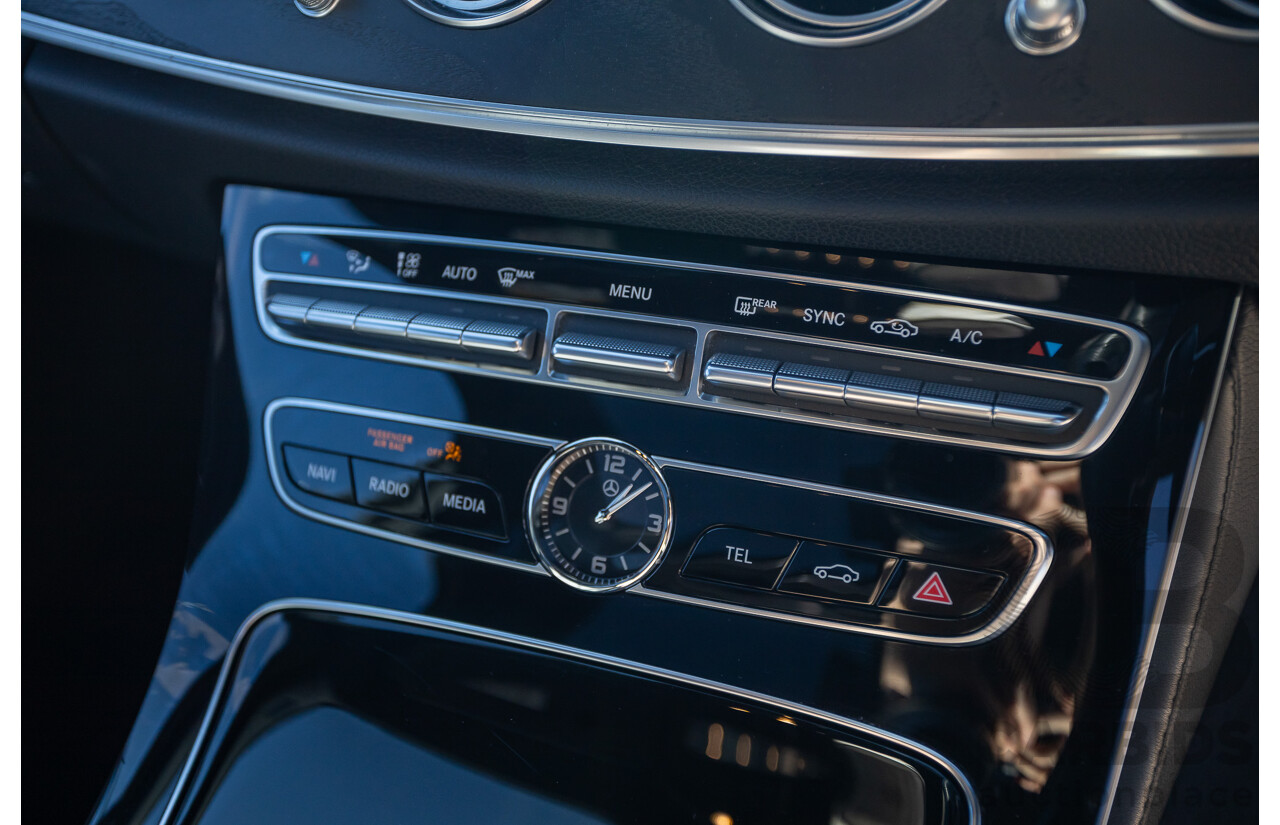 05/2017 Mercedes Benz E43 AMG 4Matic (AWD) MY17 W213 4d Sedan Iridium Silver Metallic Twin Turbo V6 3.0L