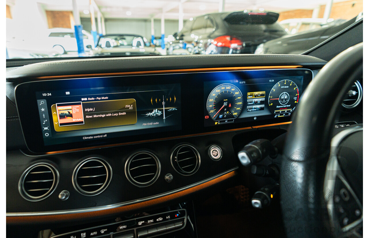 05/2017 Mercedes Benz E43 AMG 4Matic (AWD) MY17 W213 4d Sedan Iridium Silver Metallic Twin Turbo V6 3.0L