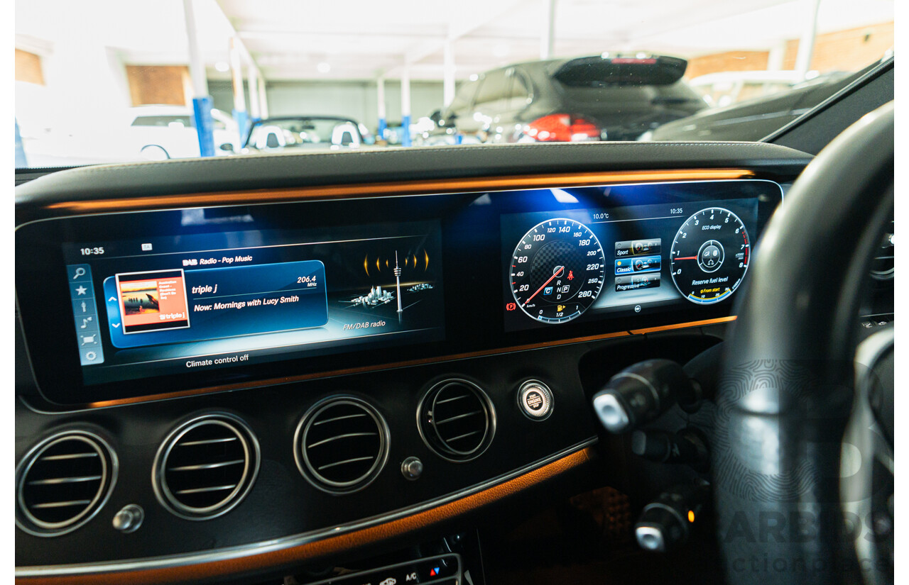 05/2017 Mercedes Benz E43 AMG 4Matic (AWD) MY17 W213 4d Sedan Iridium Silver Metallic Twin Turbo V6 3.0L