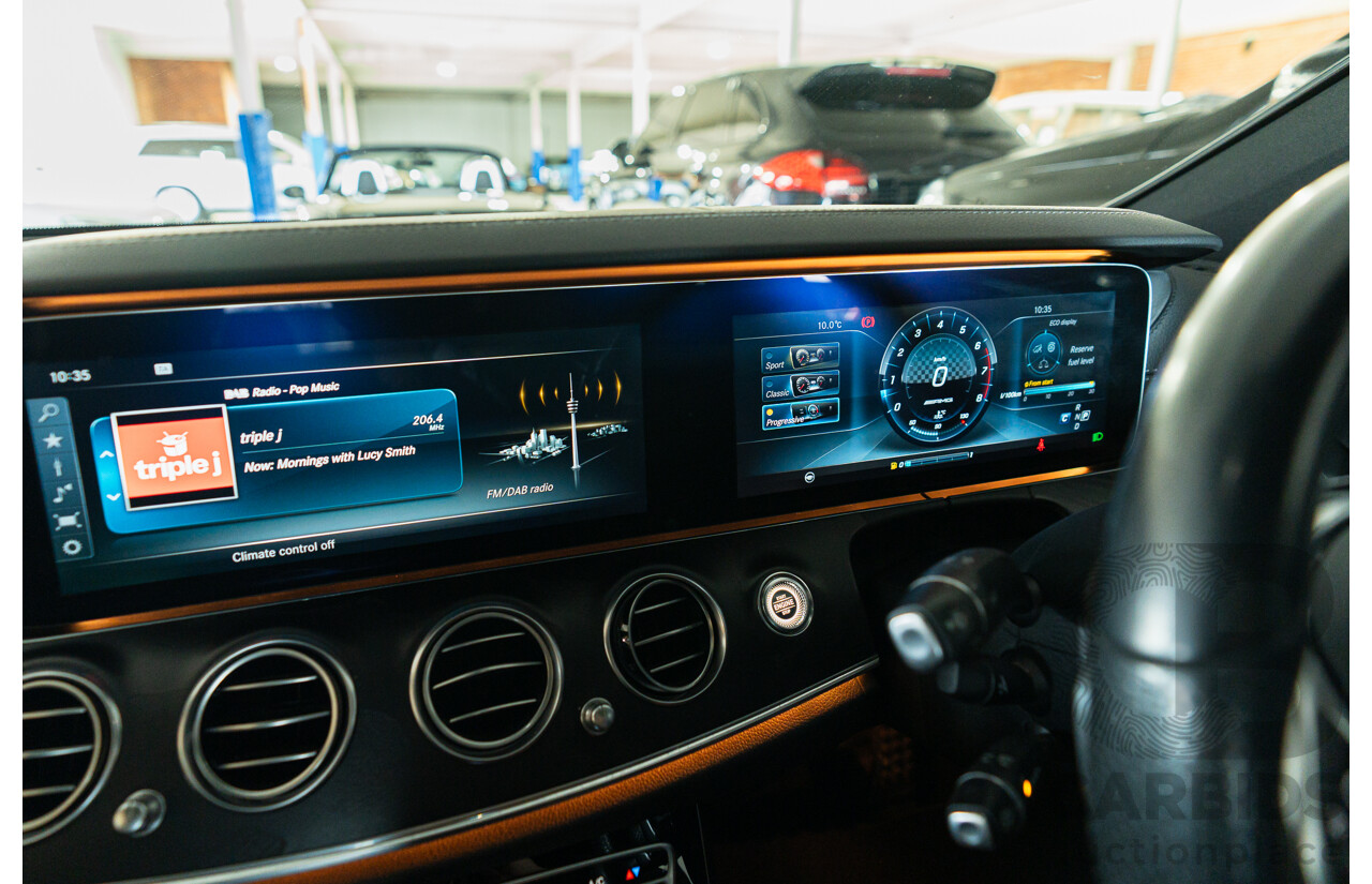 05/2017 Mercedes Benz E43 AMG 4Matic (AWD) MY17 W213 4d Sedan Iridium Silver Metallic Twin Turbo V6 3.0L