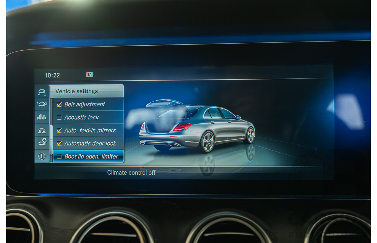 05/2017 Mercedes Benz E43 AMG 4Matic (AWD) MY17 W213 4d Sedan Iridium Silver Metallic Twin Turbo V6 3.0L