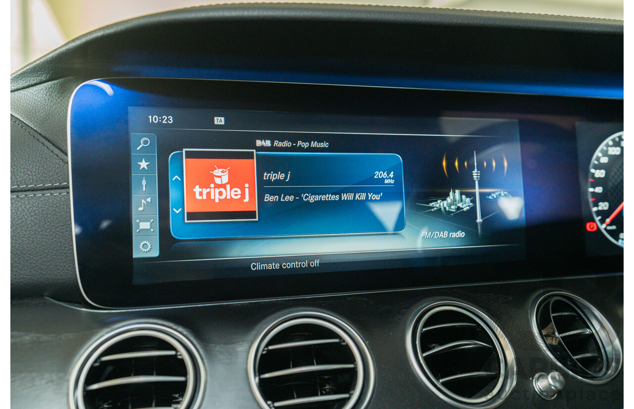 05/2017 Mercedes Benz E43 AMG 4Matic (AWD) MY17 W213 4d Sedan Iridium Silver Metallic Twin Turbo V6 3.0L