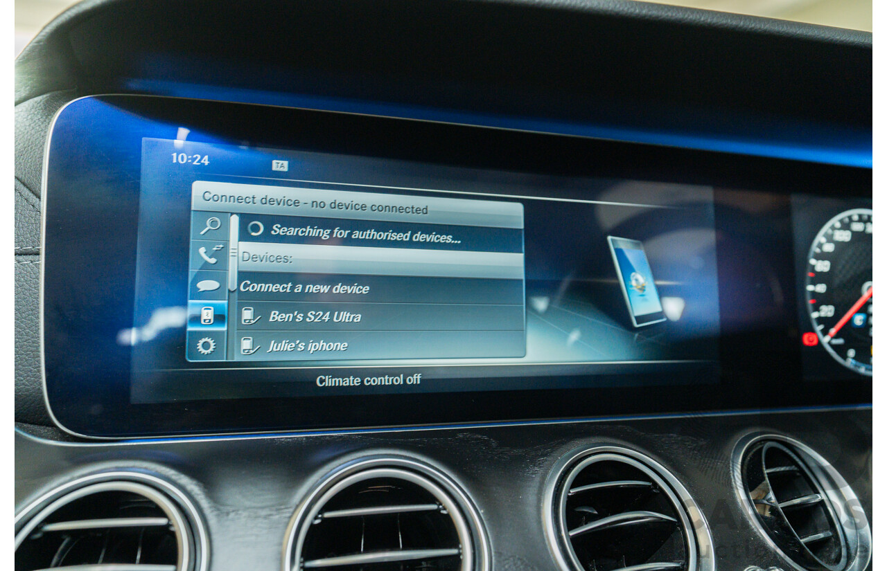 05/2017 Mercedes Benz E43 AMG 4Matic (AWD) MY17 W213 4d Sedan Iridium Silver Metallic Twin Turbo V6 3.0L