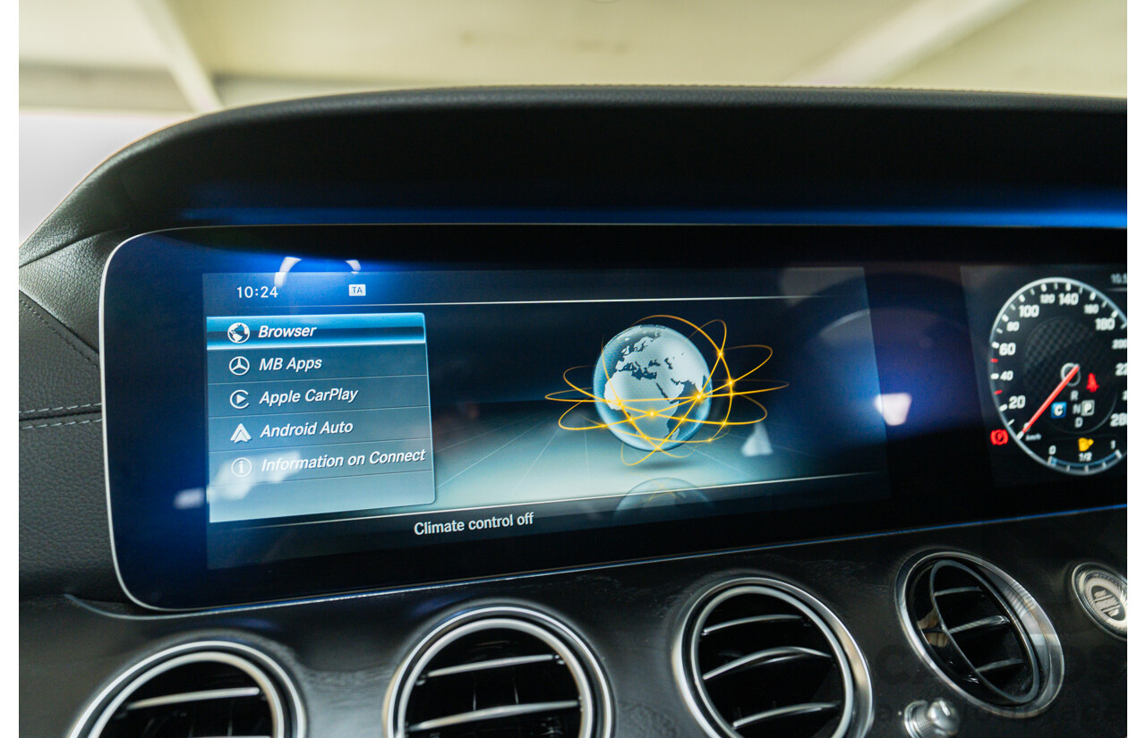 05/2017 Mercedes Benz E43 AMG 4Matic (AWD) MY17 W213 4d Sedan Iridium Silver Metallic Twin Turbo V6 3.0L