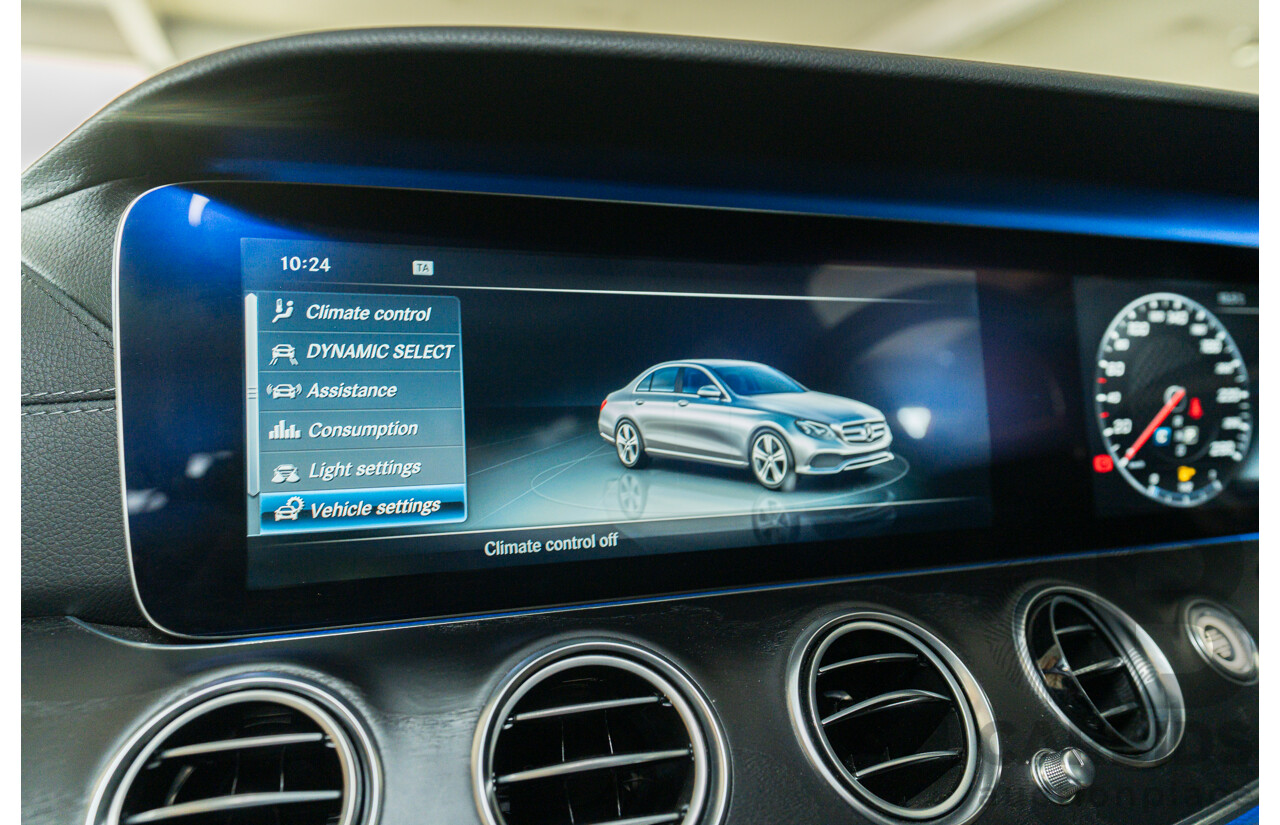 05/2017 Mercedes Benz E43 AMG 4Matic (AWD) MY17 W213 4d Sedan Iridium Silver Metallic Twin Turbo V6 3.0L