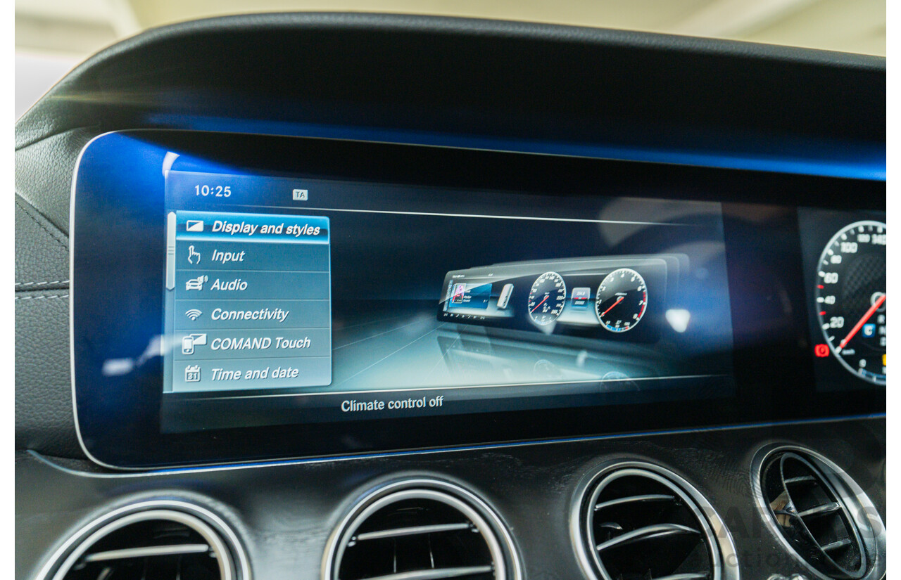 05/2017 Mercedes Benz E43 AMG 4Matic (AWD) MY17 W213 4d Sedan Iridium Silver Metallic Twin Turbo V6 3.0L