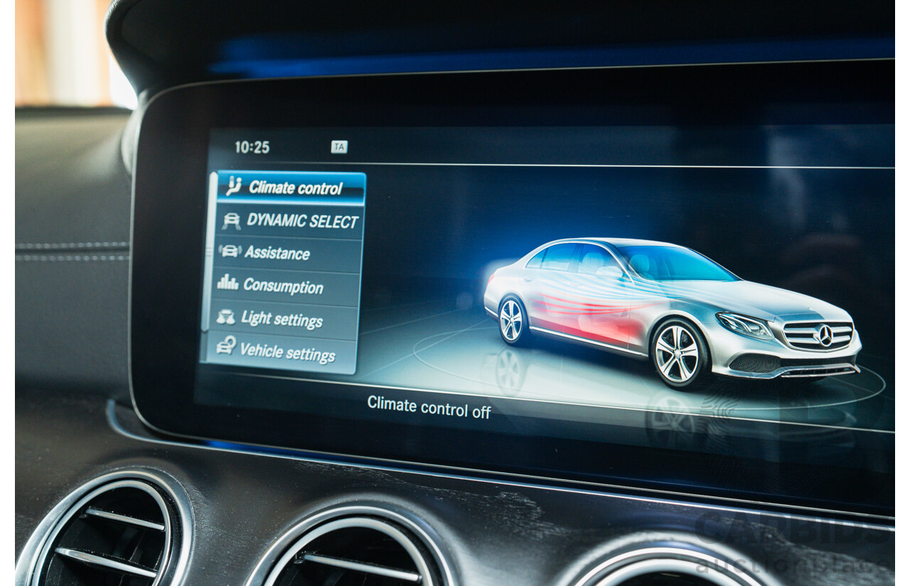 05/2017 Mercedes Benz E43 AMG 4Matic (AWD) MY17 W213 4d Sedan Iridium Silver Metallic Twin Turbo V6 3.0L